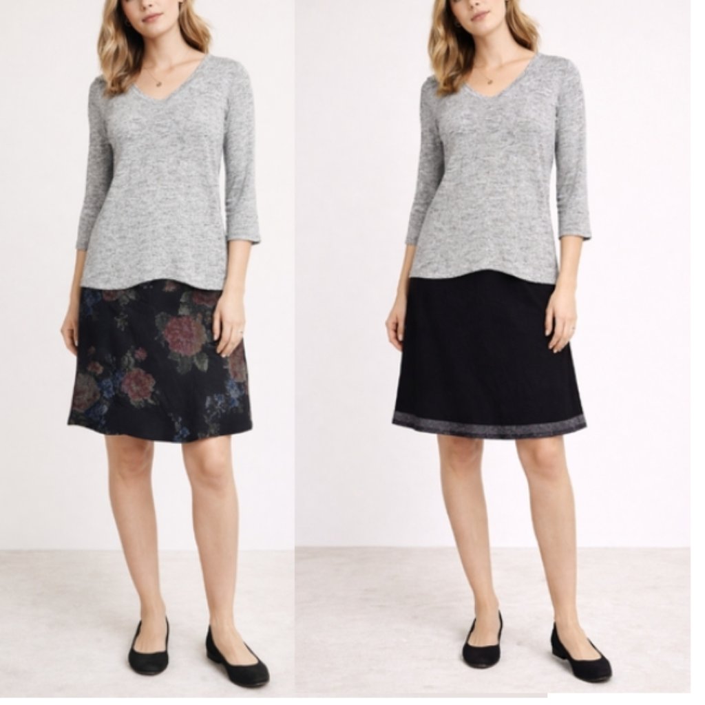 Nwt Nally & Millie Top & Reversible Skirt Set Size S